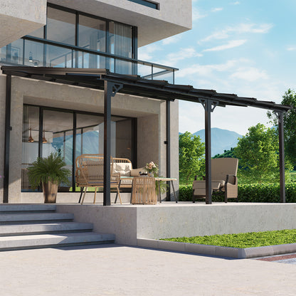 16 Ft. W X 12 Ft. D metal Pergola With Canopy