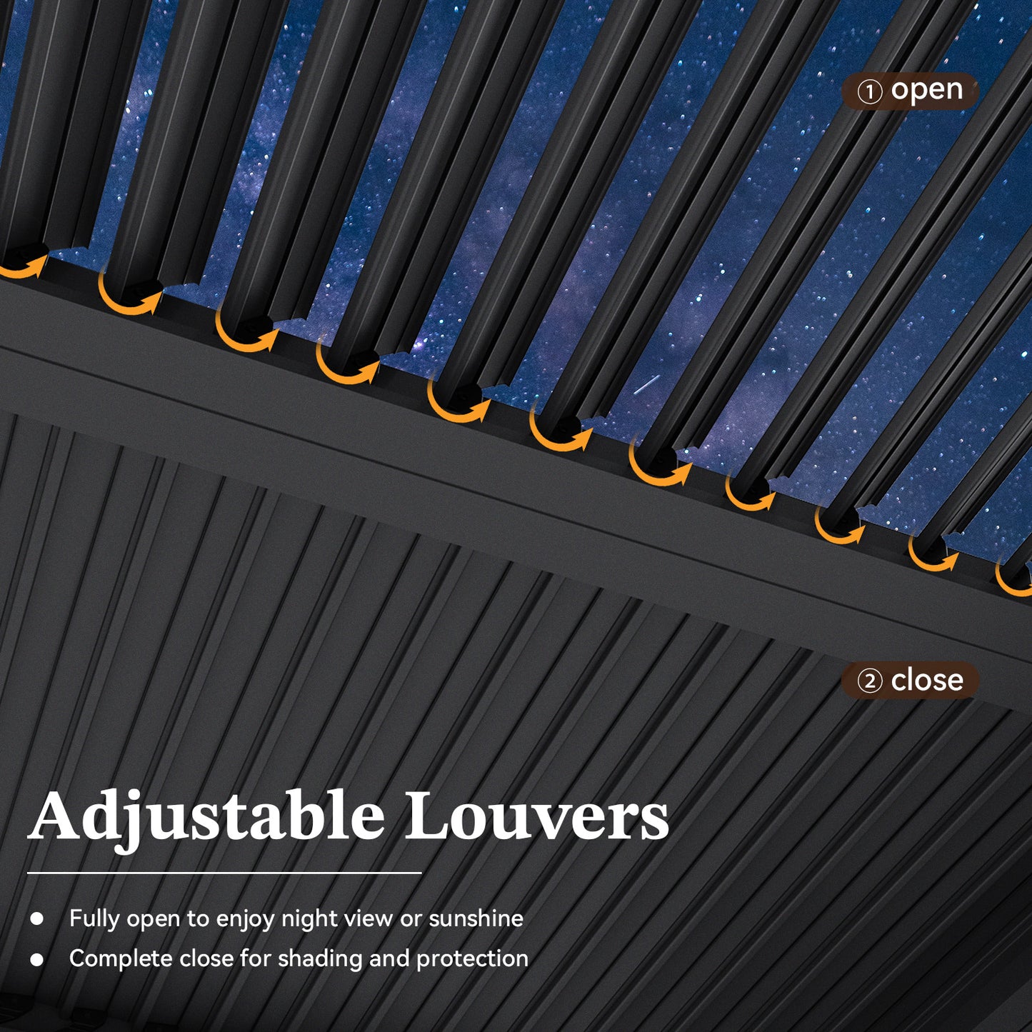 12 Ft. W x 10 Ft. D Metal Pergola with Canopy