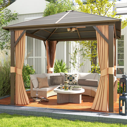 10 Ft. W X 10 Ft. D Hardtop Patio Gazebo
