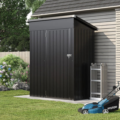 4.5 Ft. W X 2.5 Ft. D Metal Lean-to Storage Shed
