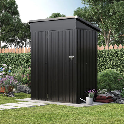 4.5 Ft. W X 2.5 Ft. D Metal Lean-to Storage Shed