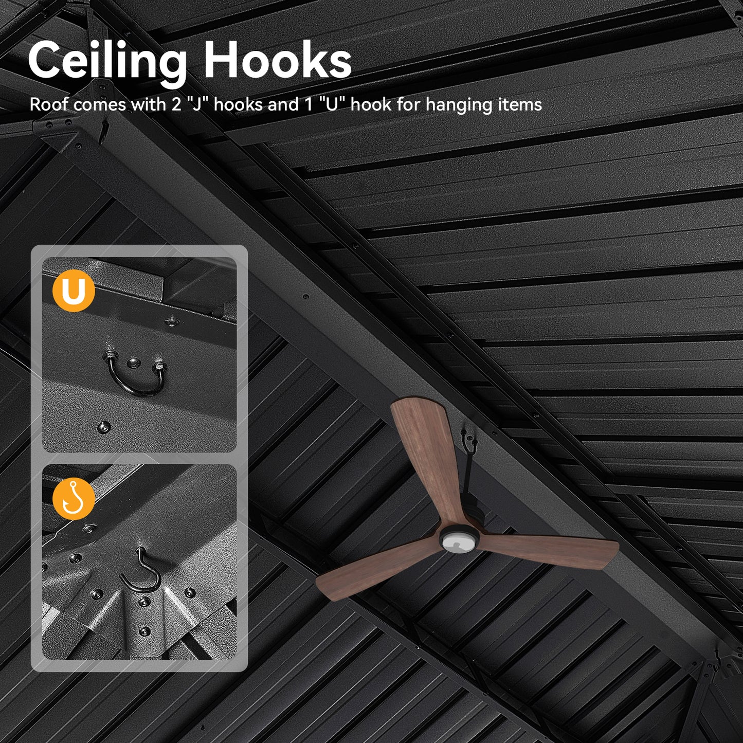 16 Ft. W x 12 Ft. D Aluminum Patio Gazebo