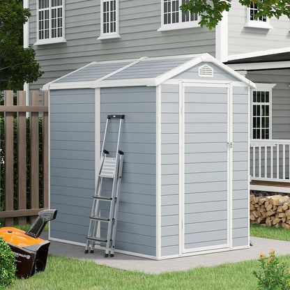 4 ft. W x 6 ft. D Resin Storage Shed