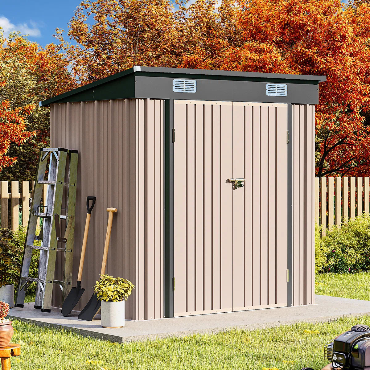 6.0 Ft. W X 4.5 Ft. D Metal Storage Shed