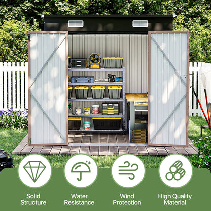 6.0 Ft. W X 4.5 Ft. D Metal Storage Shed