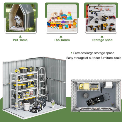 6.0 Ft. W X 4.5 Ft. D Metal Storage Shed