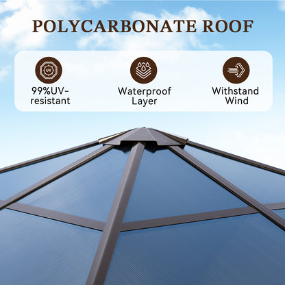 10 Ft. W x 10 Ft. D Aluminum Patio Gazebo
