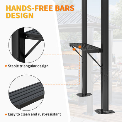 8 Ft. W X 5 Ft. D Metal Patio Gazebo For Bbq