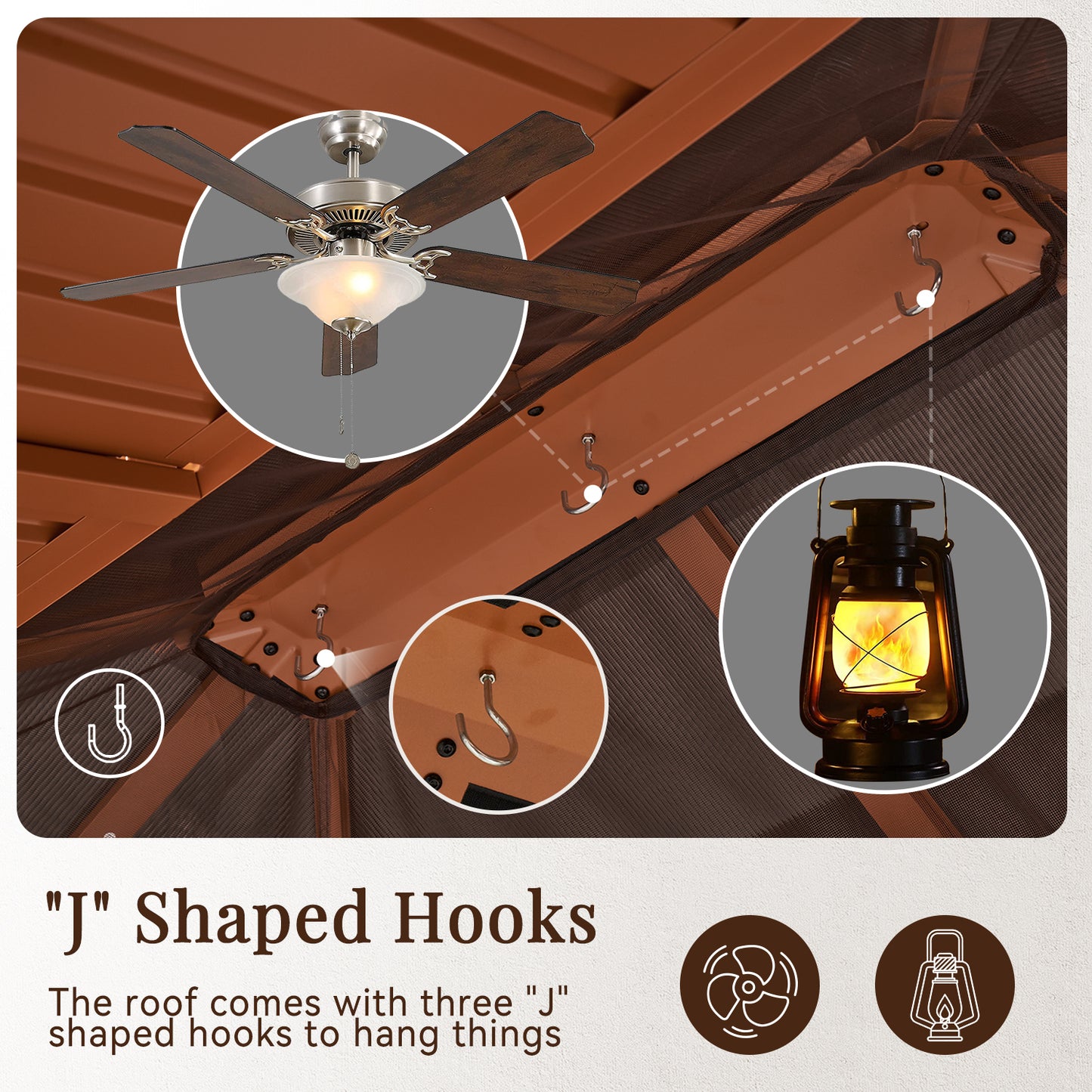 12 Ft. W x 10 Ft. D Aluminum Patio Gazebo