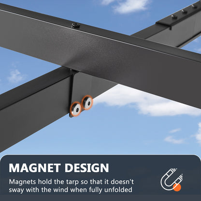16 Ft. W X 12 Ft.aluminium Pergola With Canopy