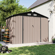 8.0 Ft. W X 6.0 Ft. D Steel Storage Shed With Door Lock And Floor