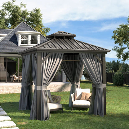 8 Ft. W x 8 Ft. D Metal Patio Gazebo