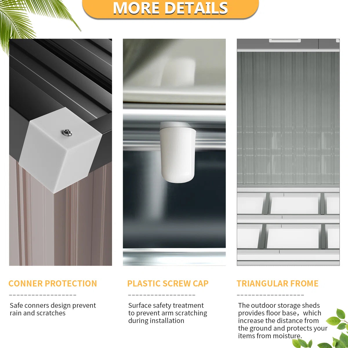 8 ft. W x 5 ft. D Metal Storage Shed with Metal Base Frame Kit