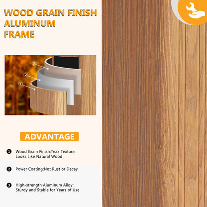 20 Ft. W x 12 Ft. D Aluminum Roof with Galvanized Steel Patio Gazebo