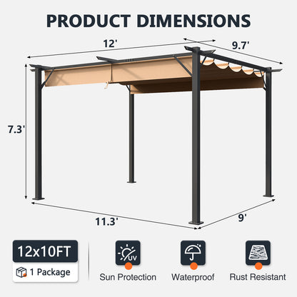 Metal Pergola with Canopy