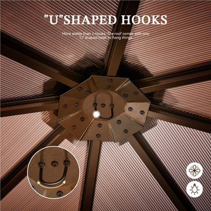 10 Ft. W x 10 Ft. D Aluminum Patio Gazebo