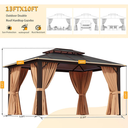 Aluminum Patio Hardtop Gazebo