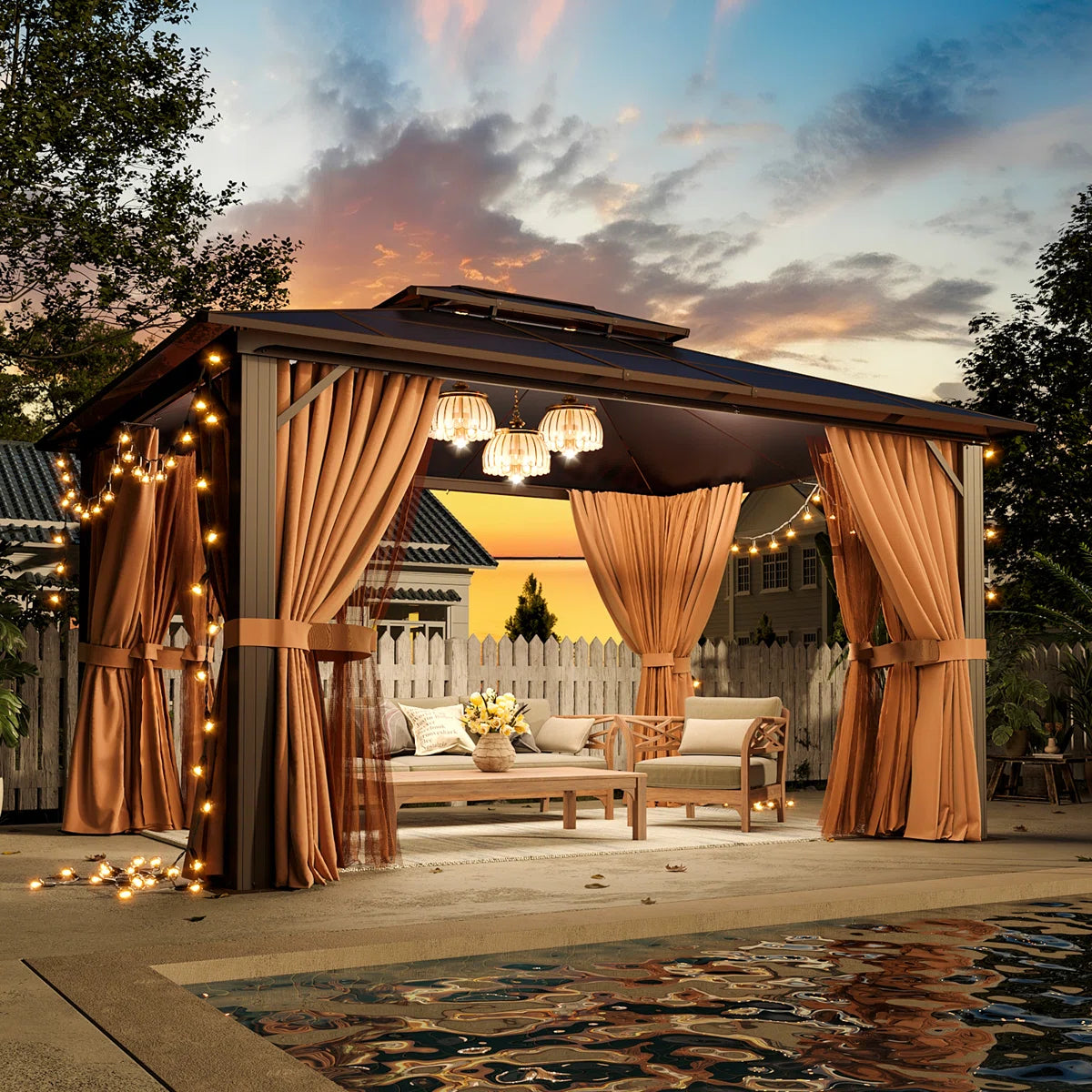 Aluminum Patio Hardtop Gazebo