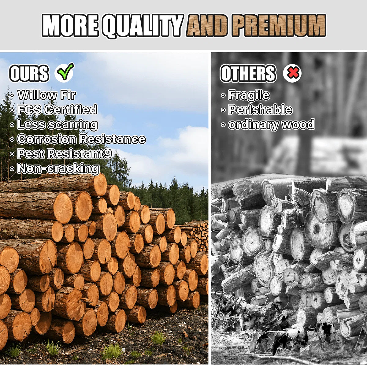 Jolydale Soild Wood Gazebo, Hardtop Gazebo With Galvanized Steel Double Roof, Suitable For Patios, Lawn And Backyard